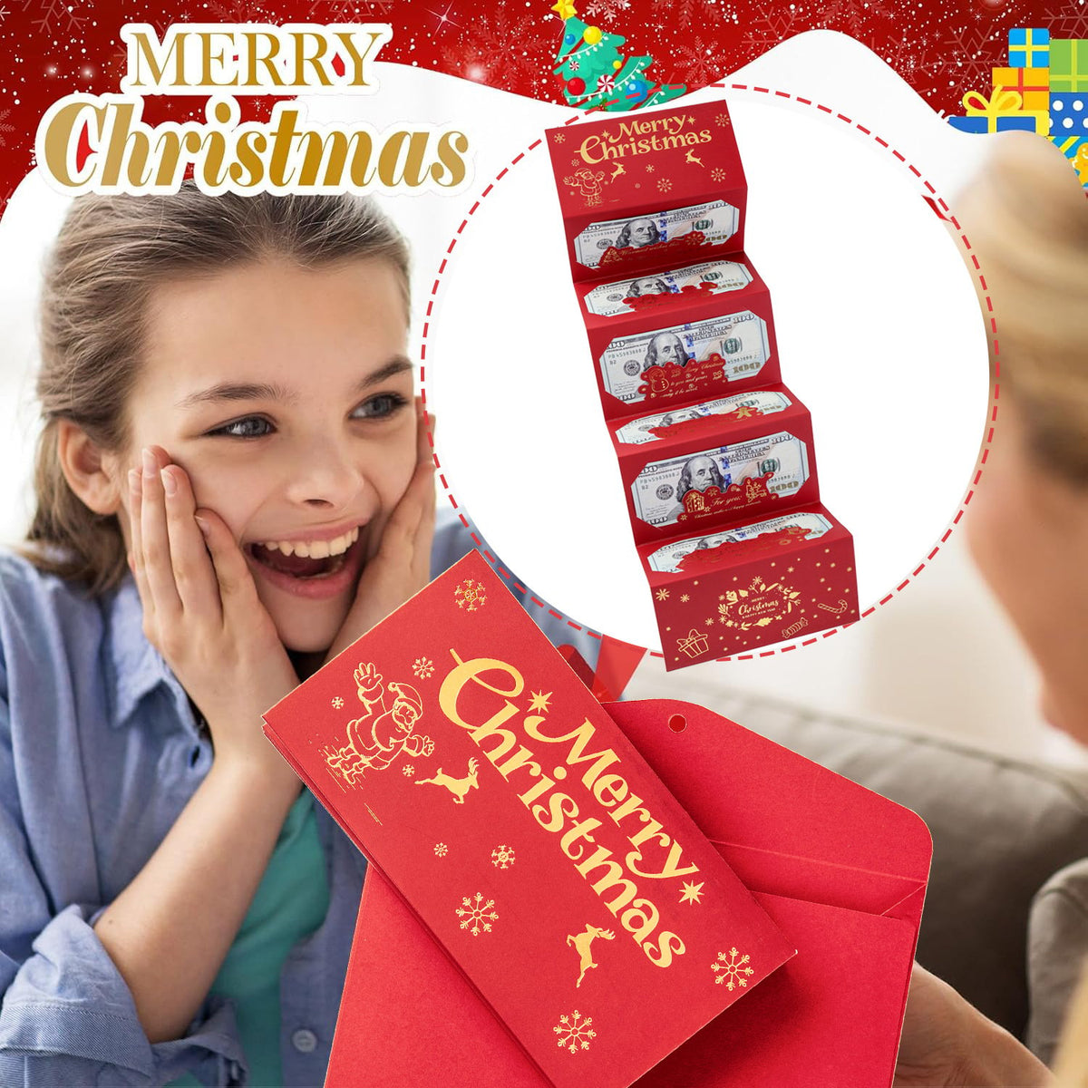 🏆Flash Sale⚡ 50K+ SOLD! Almost Gone- 💸 The Perfect Christmas Cash Gift! 🎄✨ Creative Money Gift Envelope – Make Their Christmas Unforgettable!