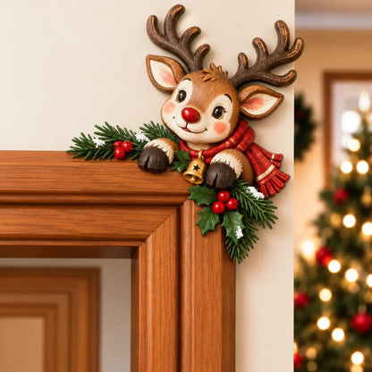 🎅Christmas Peekaboo Door Frame Corner Decor – 3D Holiday Character Decoration🎅