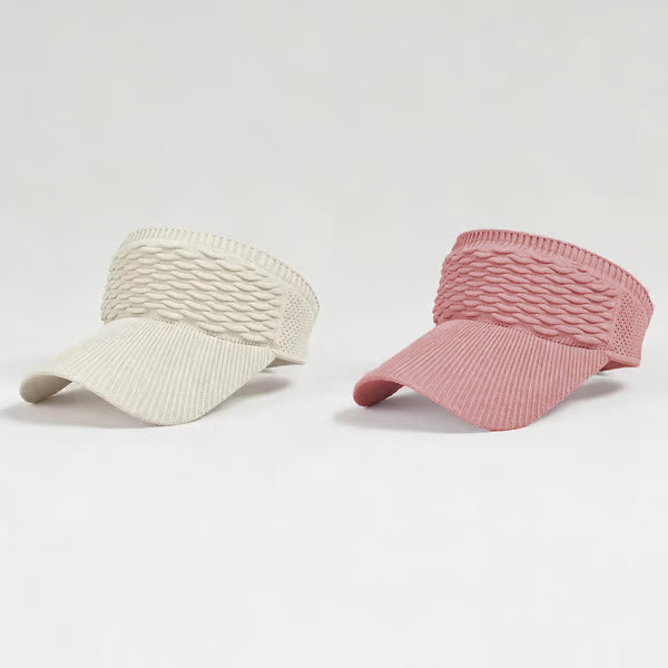 2-Pack Women's High Ponytail Sun Visor Hats