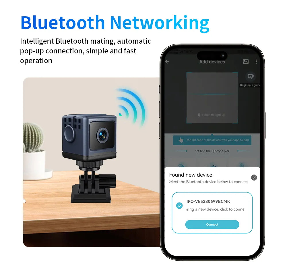 Smart WiFi Security Camera – 1080P HD, Night Vision, Motion Detection, Low Power
