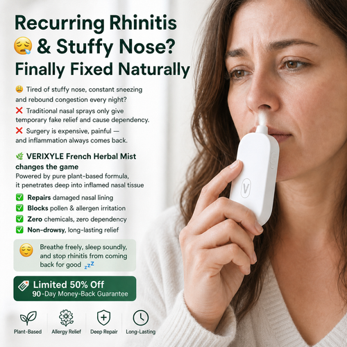 VERIXYLE® Herbal Nasal Nebulizer Set | Portable blend to improve allergy & rhinitis discomfort