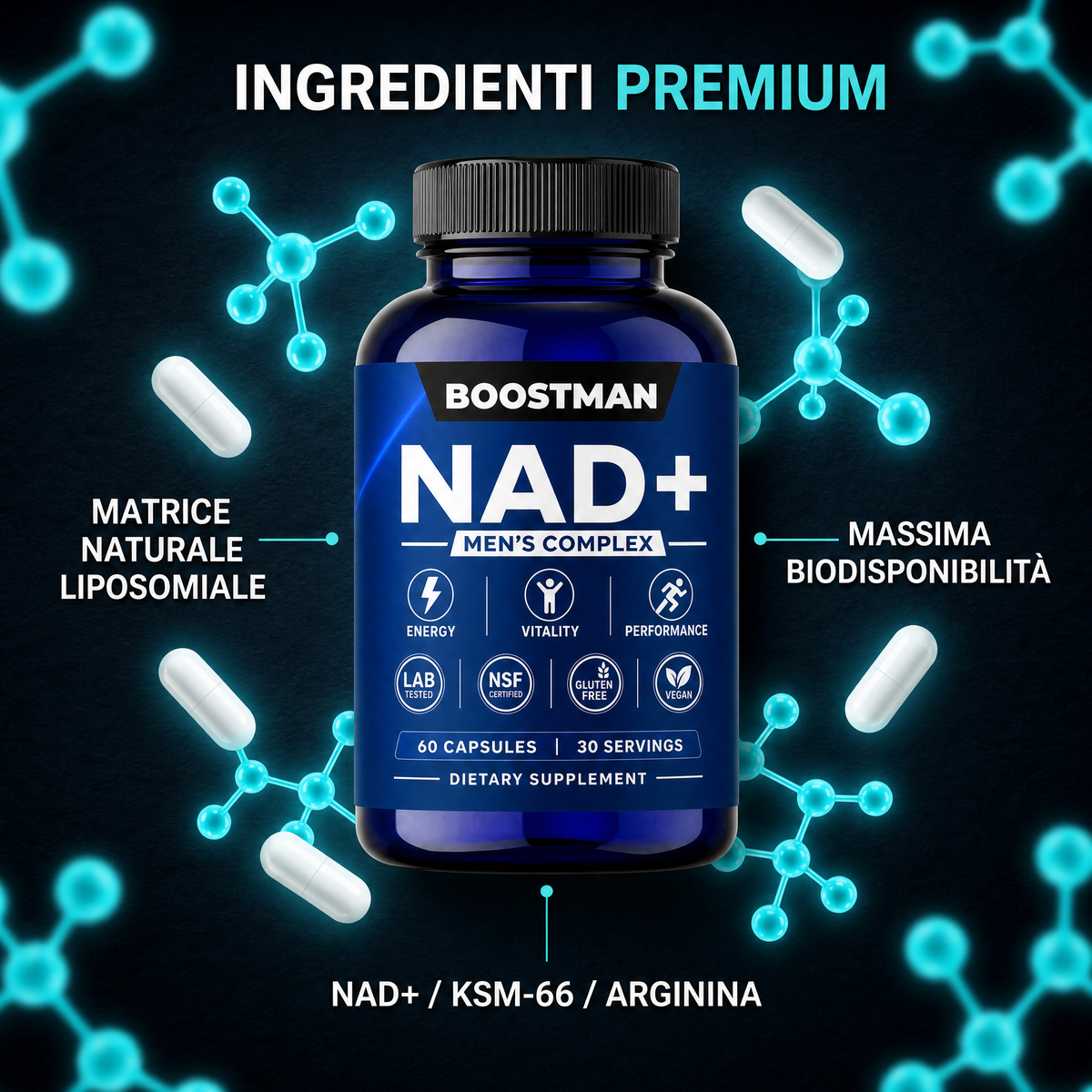 BOOSTMAN NAD+ FOR MEN: REGAIN YOUR VITALITY