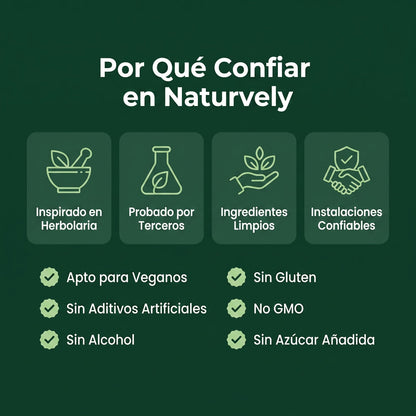 Gotas Herbales de Drenaje Linfático y Rentención de Líquidos - Naturvely