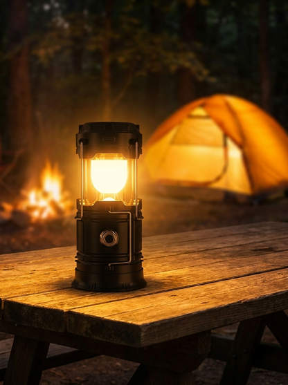 ⛺Light up any adventure with TrailGlow Pro™, ☀️the all-in-one lantern, power bank, and emergency companion.