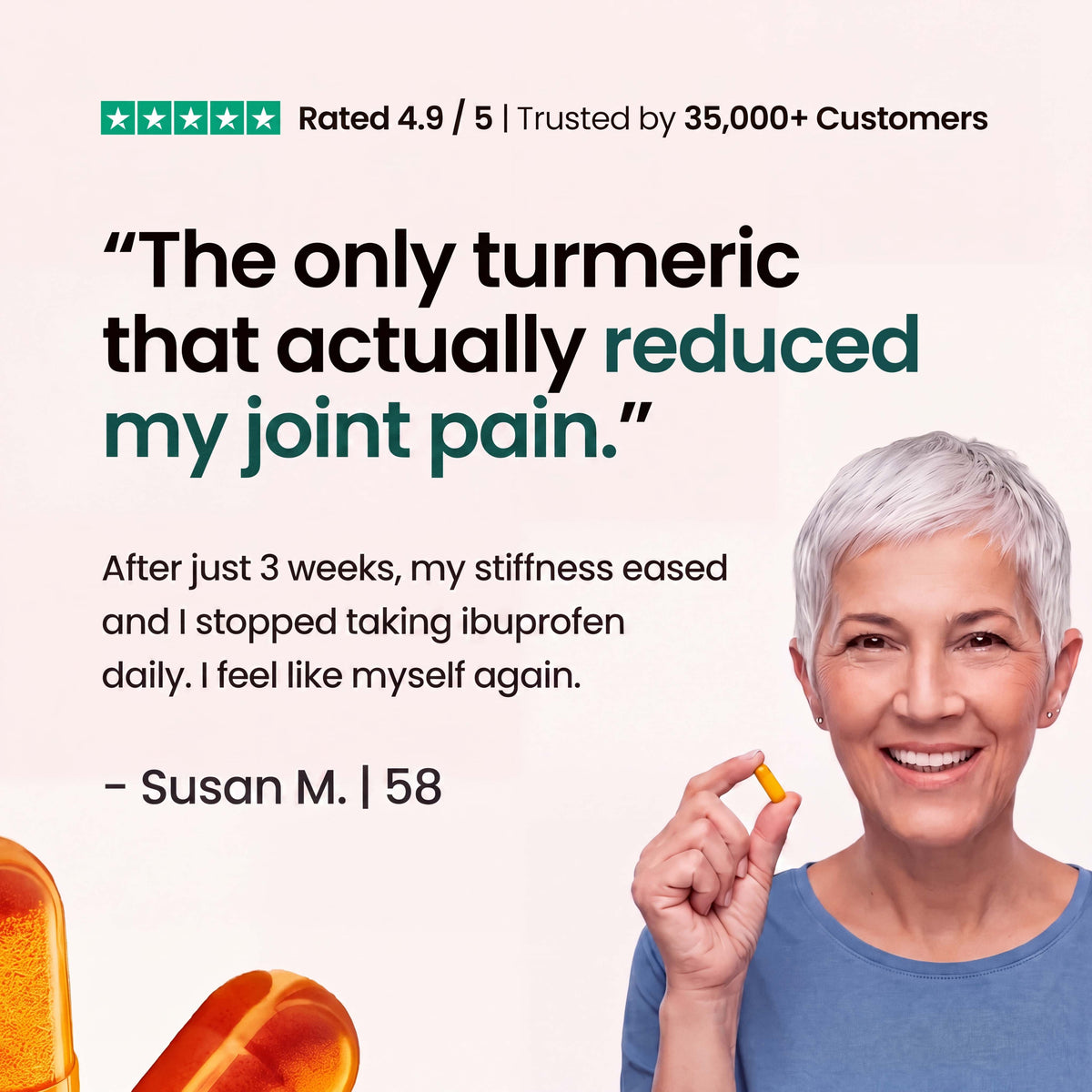 Pure Curcumin Turmeric Capsules (1,000mg)
