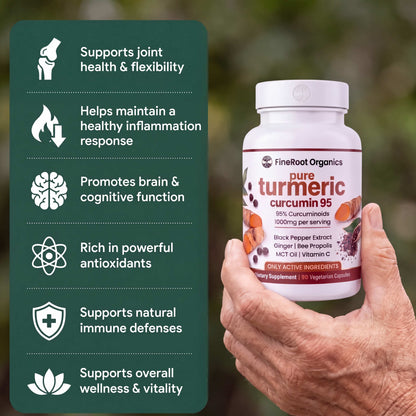 Pure Curcumin Turmeric Capsules (1,000mg)