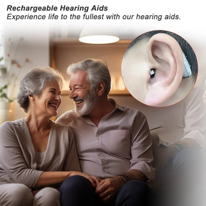 USB-Rechargeable BTE Hearing Aids with Noise Reduction – Designed for Seniors