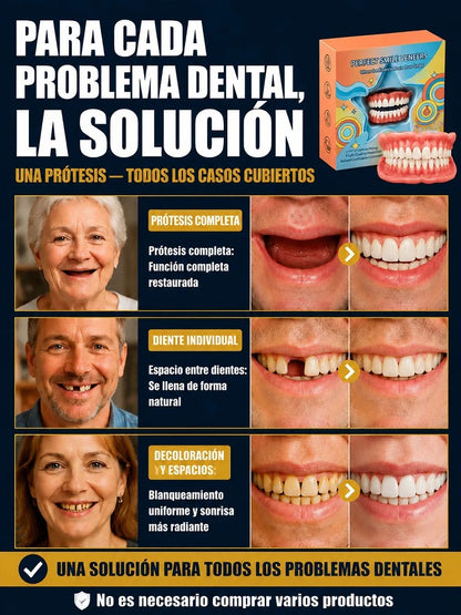 🦷✨ ¡NUEVO! Dentadura Postiza Tecnológica de Colocación Rápida en 3 Minutos 🔥😁