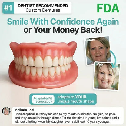 🌎 Ends Today: 50% OFF! ⏰ Medical Full Denture with Strong Suction
