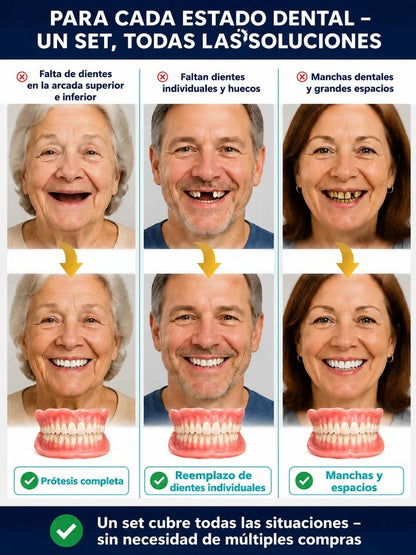🦷✨ ¡NUEVO! Dentadura Postiza Tecnológica de Colocación Rápida en 3 Minutos 🔥😁