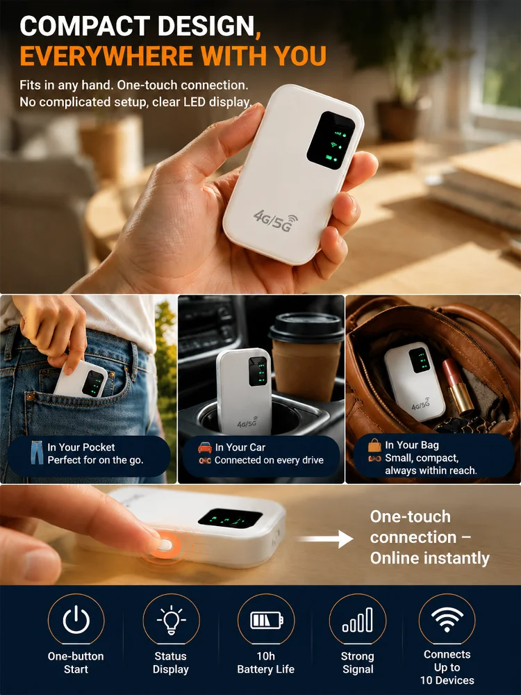 【0 Cost Enjoying Network】Portable Pocket WiFi🛰️