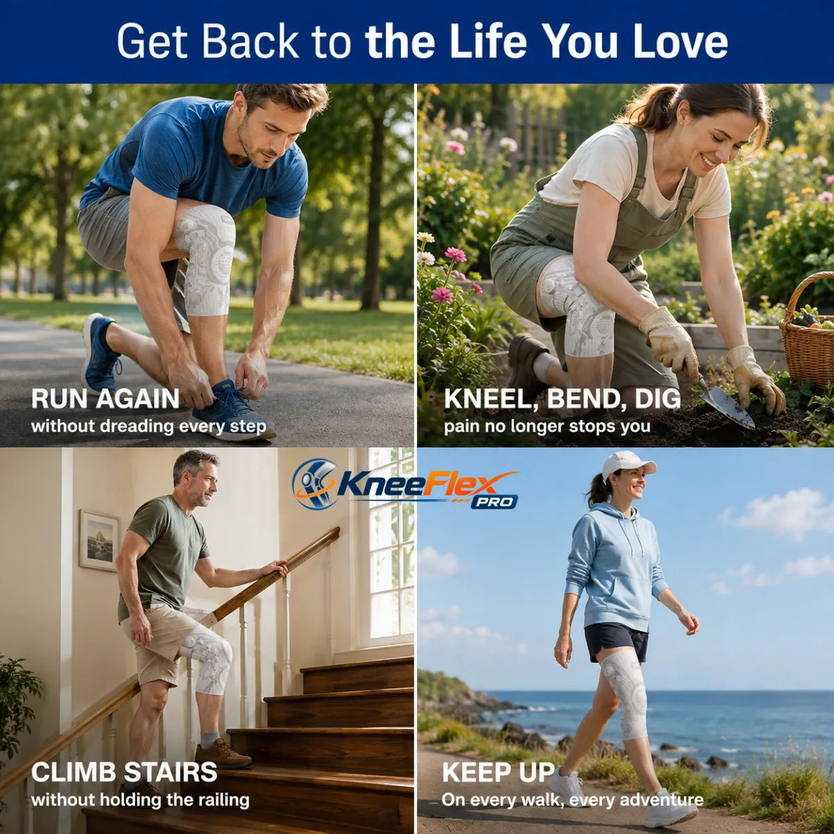 KneeFlex Pro - 70% OFF - Adjustable Compression Advanced Knee Brace