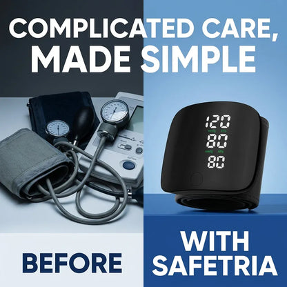 SmartPulse™ Wrist Blood Pressure Monitor | One-Touch, Rechargeable & Portable