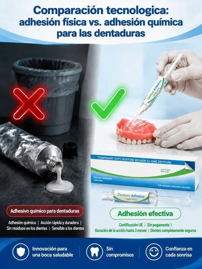 😁Juego de adhesivo para dentaduras postizas🍎