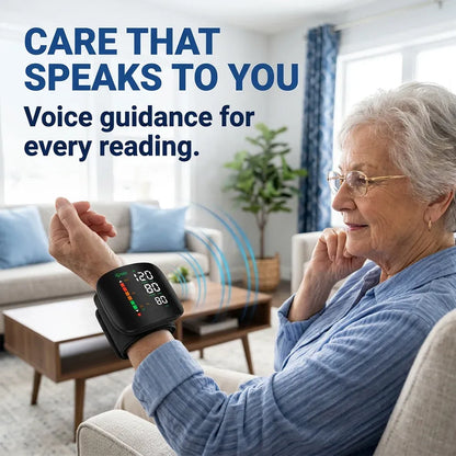 SmartPulse™ Wrist Blood Pressure Monitor | One-Touch, Rechargeable & Portable