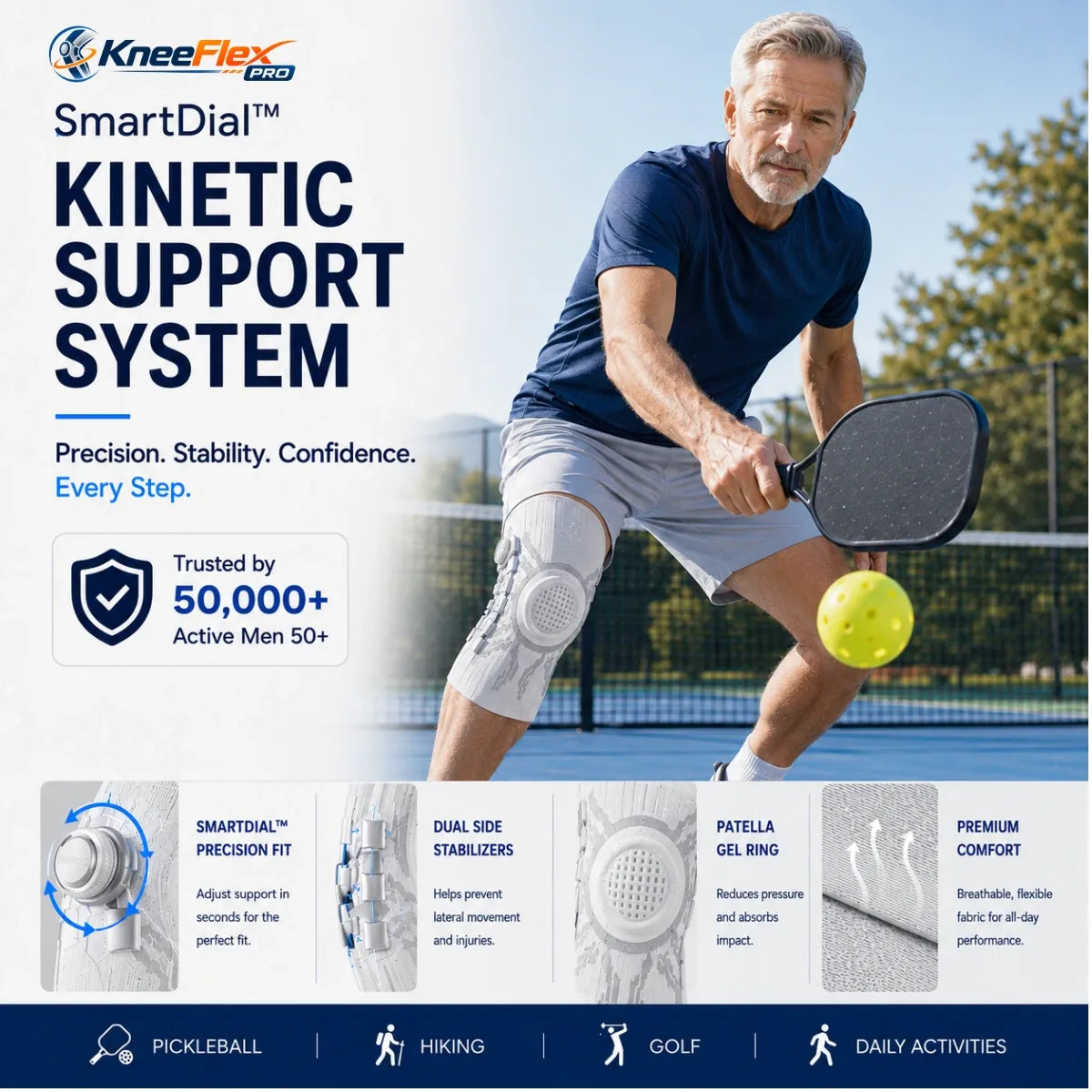 KneeFlex Pro - 70% OFF - Adjustable Compression Advanced Knee Brace