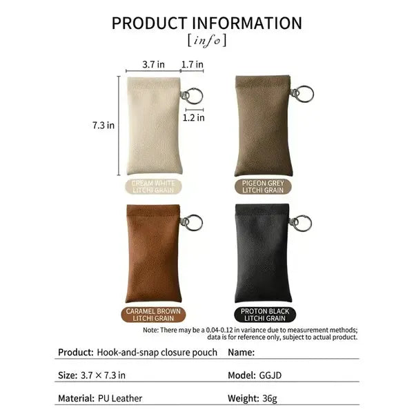 🏆75K+ SOLD!🕶️Soft PU Leather Sunglasses Pouch Elastic Opening Eyeglasses Bag