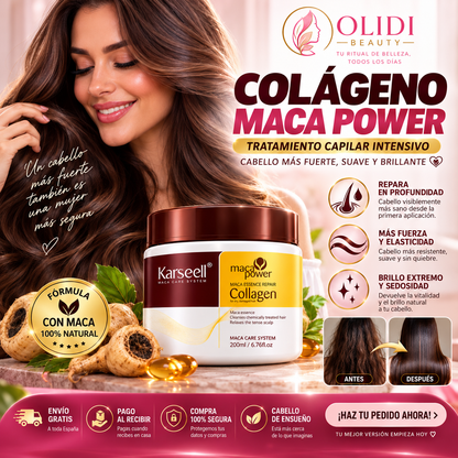 💆‍♀️ Mascarilla Capilar Reparadora con Colágeno 200ml | Cabello Suave, Brillante y Sin Frizz ✨🔥
