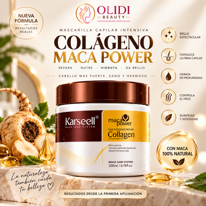 💆‍♀️ Mascarilla Capilar Reparadora con Colágeno 200ml | Cabello Suave, Brillante y Sin Frizz ✨🔥
