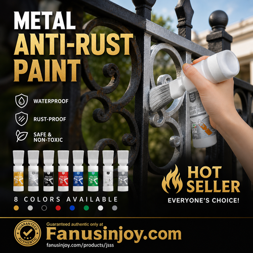 ✨New Arrival-🔥 BUY 1 GET 1 FREE (2 PCS)   🖌️Refresh paint surfaces in one simple spray!✨🏠Water-Based Metallic Silver Paint with Built-in Brush💥👍