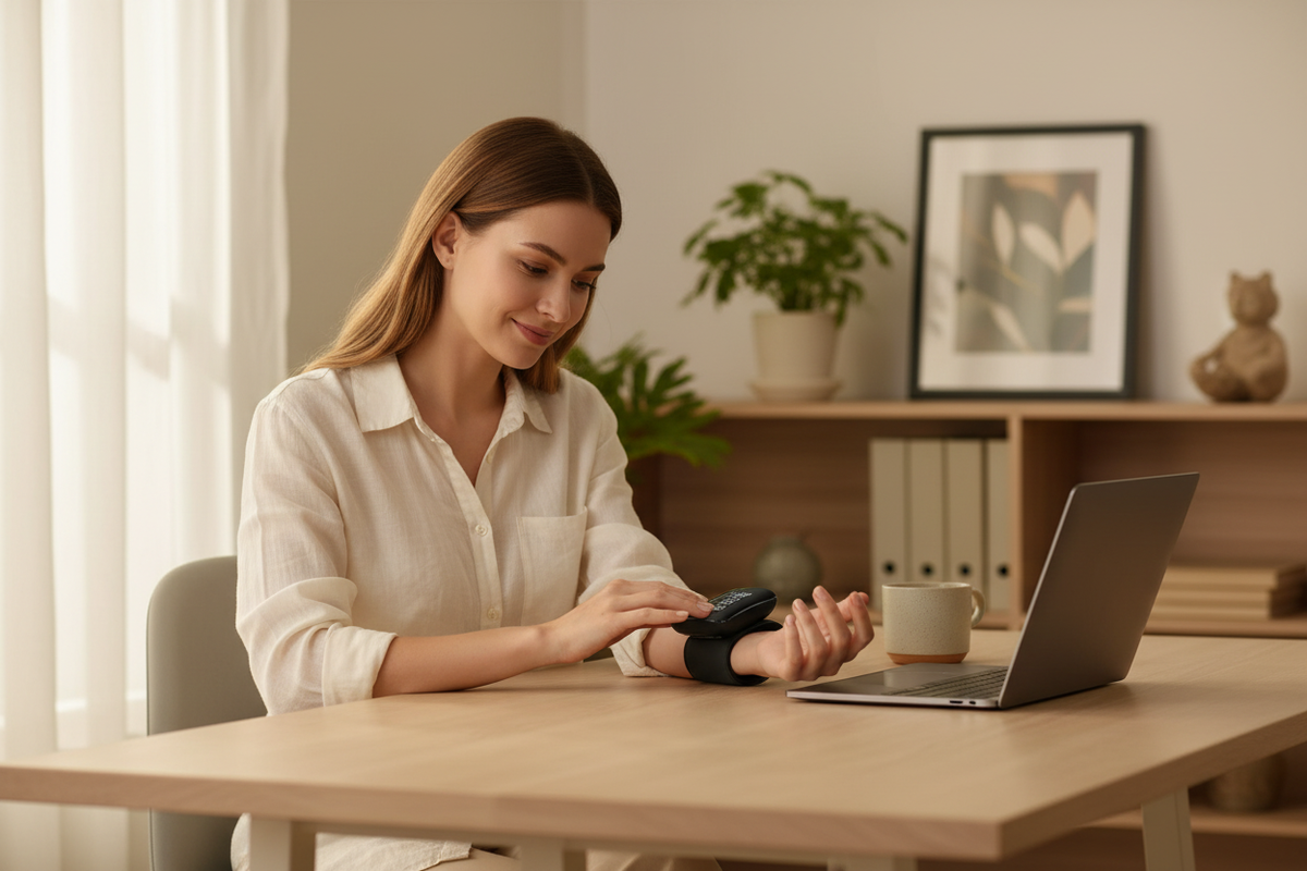 SmartPulse™ Wrist Blood Pressure Monitor | One-Touch, Rechargeable & Portable