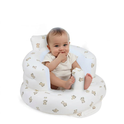 Kaiwatoy®Inflatable Baby Seat 3+ Months, Built-in Air Pump Baby Seat for Kids, Toddler, Breathable Cover,  Baby Essentials & Baby Items