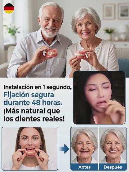 Set de dentaduras completas superior e inferior Sonrisa Confiada