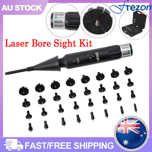 Professional Laser Bore Sight Kit Multiple Caliber Upgraded Green Bore Sighter