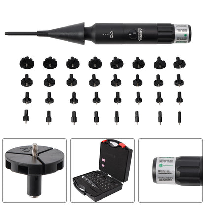 Professional Laser Bore Sight Kit Multiple Caliber Upgraded Green Bore Sighter
