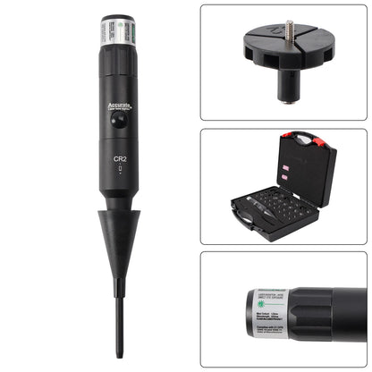 Professional Laser Bore Sight Kit Multiple Caliber Upgraded Green Bore Sighter