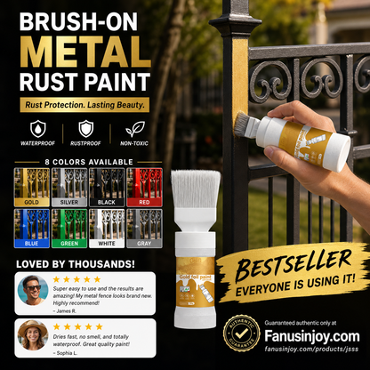 ✨New Arrival-🔥 BUY 1 GET 1 FREE (2 PCS)   🖌️Refresh paint surfaces in one simple spray!✨🏠Water-Based Metallic Silver Paint with Built-in Brush💥👍