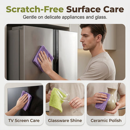 🧽 Reusable Tear-Off Cleaning Cloth Roll – Absorbent Microfiber Kitchen Towels ✨