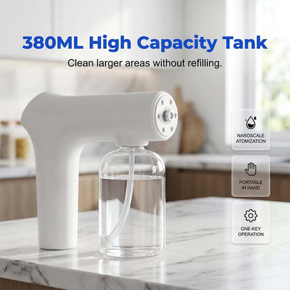 📢📢50% OFF !! ⏰ Cordless Nano Atomizer – Touchless Disinfecting, Blue Light – For Home, Office & Car 🏠