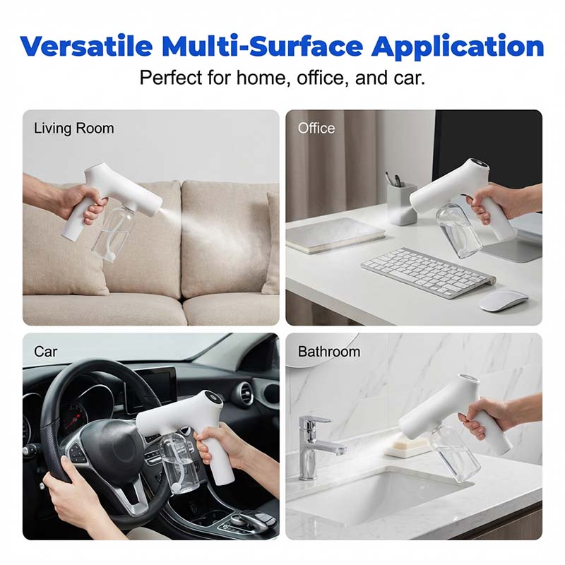 📢📢50% OFF !! ⏰ Cordless Nano Atomizer – Touchless Disinfecting, Blue Light – For Home, Office & Car 🏠