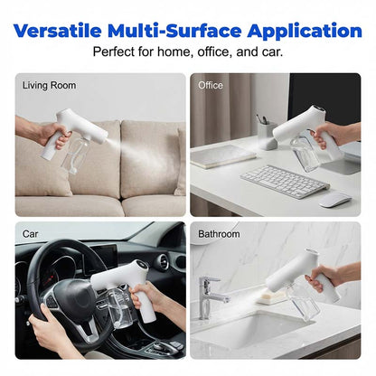📢📢50% OFF !! ⏰ Cordless Nano Atomizer – Touchless Disinfecting, Blue Light – For Home, Office & Car 🏠