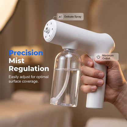 📢📢50% OFF !! ⏰ Cordless Nano Atomizer – Touchless Disinfecting, Blue Light – For Home, Office & Car 🏠