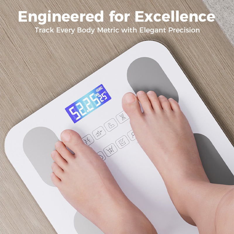 Smart Home Body Fat Scale with Remote Bluetooth Monitoring – Multifunctional Scale for Measuring Body Fat and Health Metrics