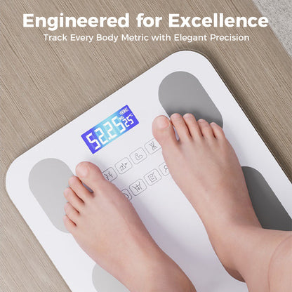 Smart Home Body Fat Scale with Remote Bluetooth Monitoring – Multifunctional Scale for Measuring Body Fat and Health Metrics