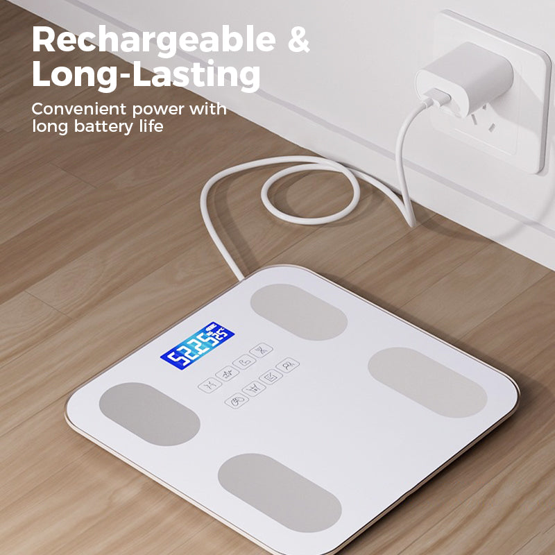 Smart Home Body Fat Scale with Remote Bluetooth Monitoring – Multifunctional Scale for Measuring Body Fat and Health Metrics