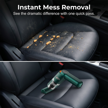 ⏰Cordless Car Vacuum – 10000Pa Suction & 4000mAh Battery 🚗