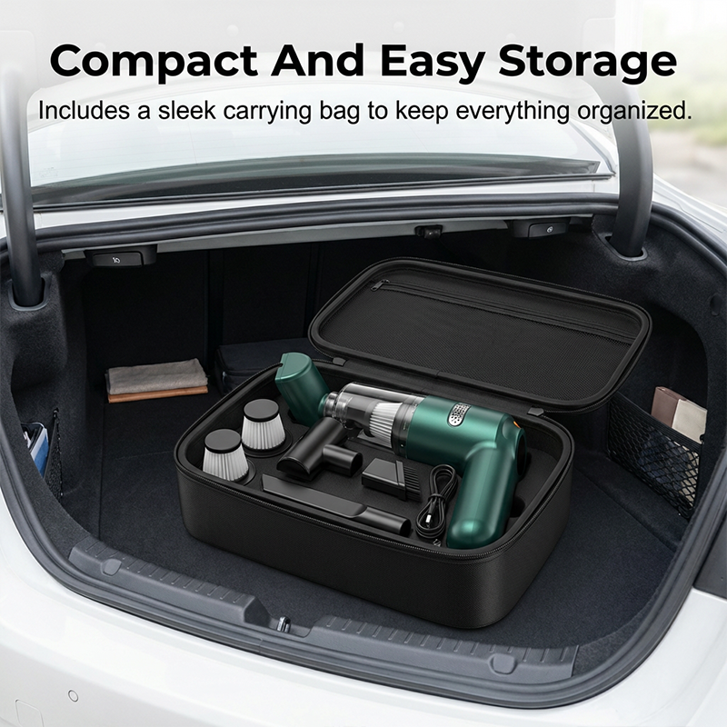 ⏰Cordless Car Vacuum – 10000Pa Suction & 4000mAh Battery 🚗