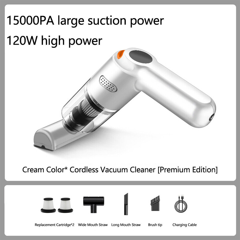 ⏰Cordless Car Vacuum – 10000Pa Suction & 4000mAh Battery 🚗