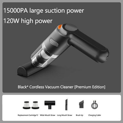⏰Cordless Car Vacuum – 10000Pa Suction & 4000mAh Battery 🚗