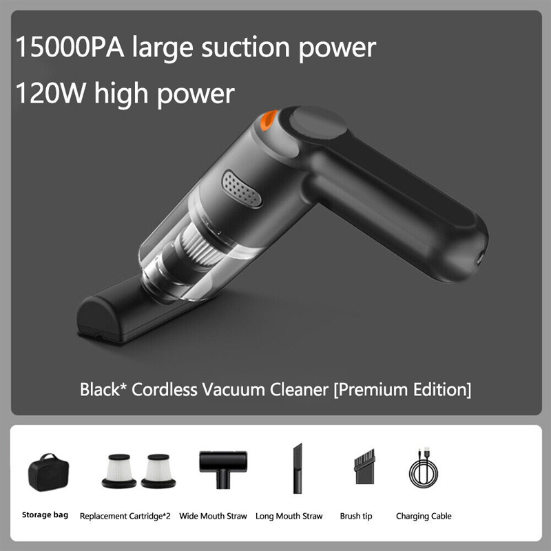 ⏰Cordless Car Vacuum – 10000Pa Suction & 4000mAh Battery 🚗