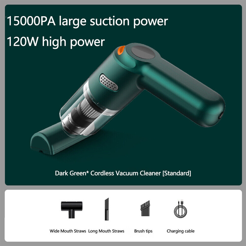⏰Cordless Car Vacuum – 10000Pa Suction & 4000mAh Battery 🚗