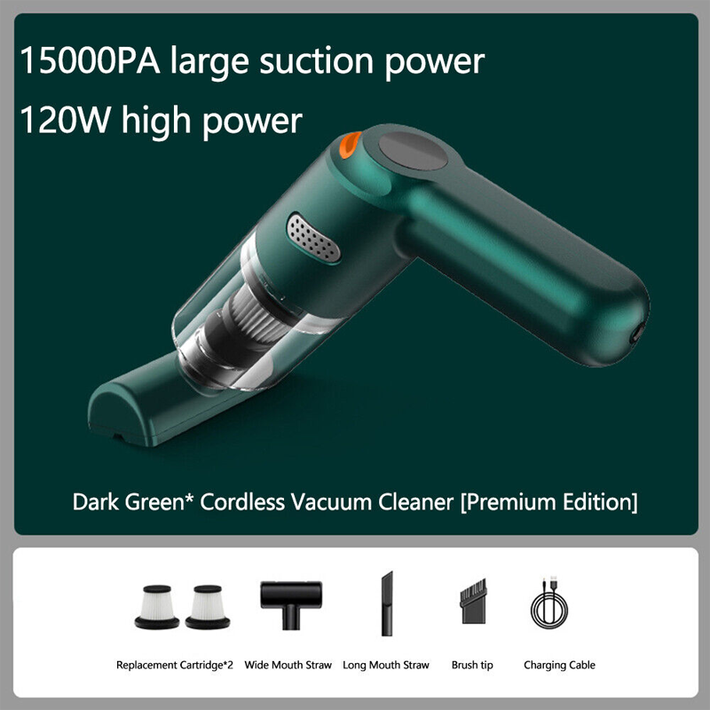 ⏰Cordless Car Vacuum – 10000Pa Suction & 4000mAh Battery 🚗