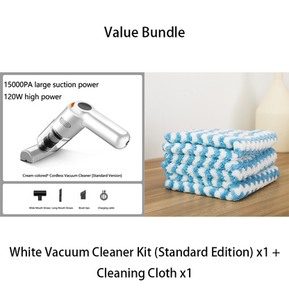 ⏰Cordless Car Vacuum – 10000Pa Suction & 4000mAh Battery 🚗