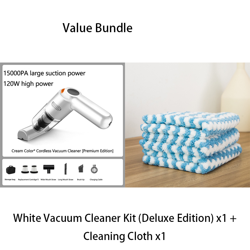 ⏰Cordless Car Vacuum – 10000Pa Suction & 4000mAh Battery 🚗