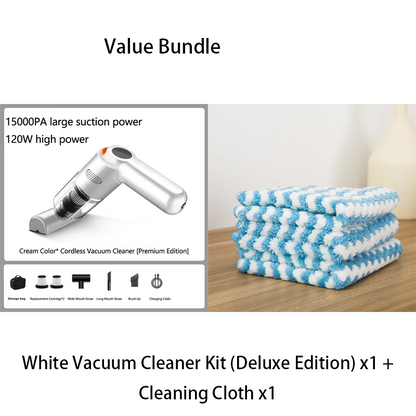 ⏰Cordless Car Vacuum – 10000Pa Suction & 4000mAh Battery 🚗