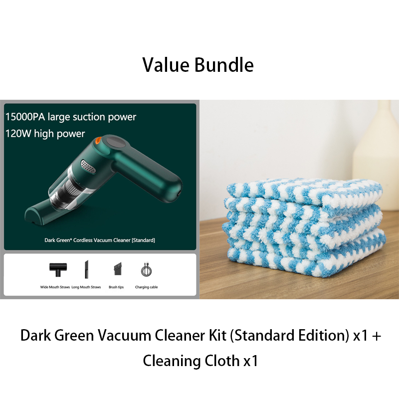 ⏰Cordless Car Vacuum – 10000Pa Suction & 4000mAh Battery 🚗